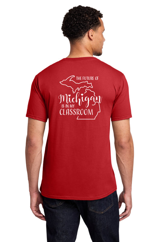 SLEA #REDforED T-Shirt - The Future of Michigan is in my Classroom