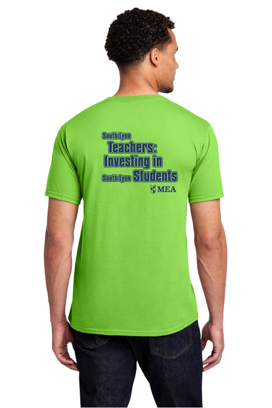 SLEA Flash Green T-Shirt - Teachers Investing in Students