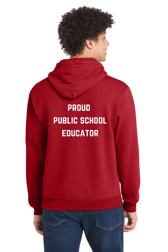 SLEA #REDforED Hooded Sweatshirt - Proud Public School Educator