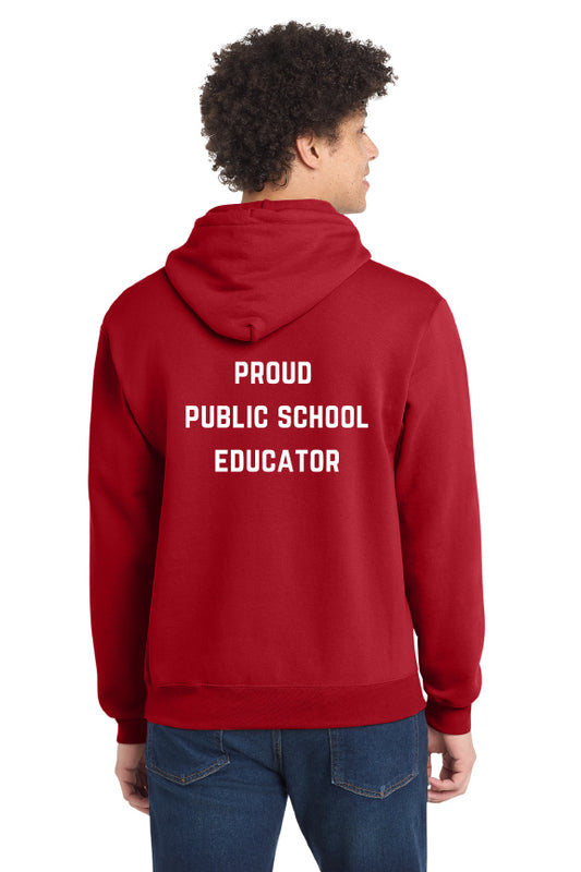 SLEA #REDforED Hooded Sweatshirt - Proud Public School Educator