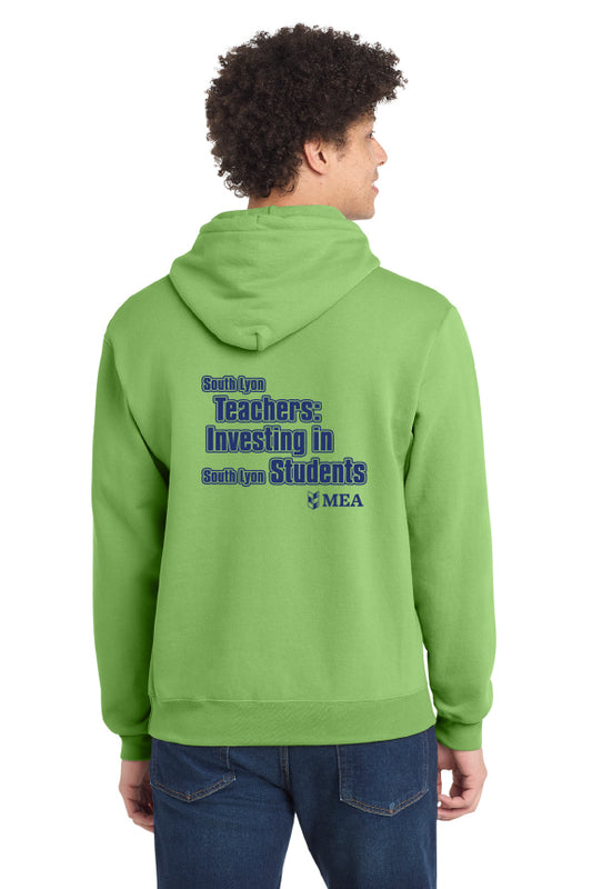 SLEA Lime Hooded Sweatshirt - Teachers Investing in Students