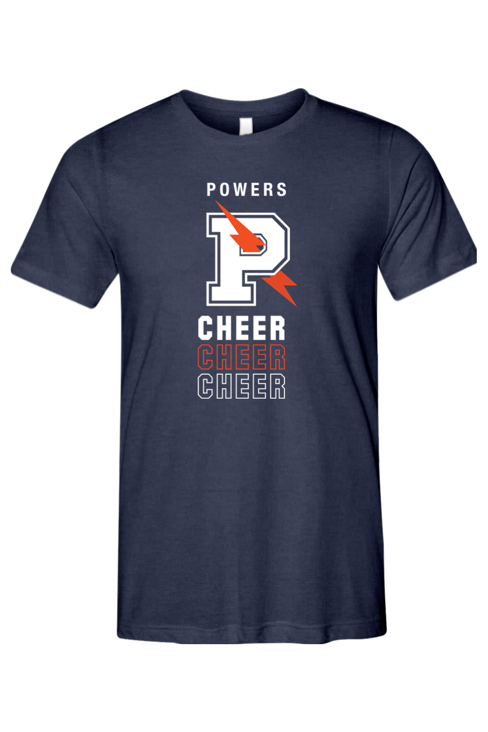 Flint Powers Cheer - Bella + Canvas Triblend Short Sleeve Tee - Style D