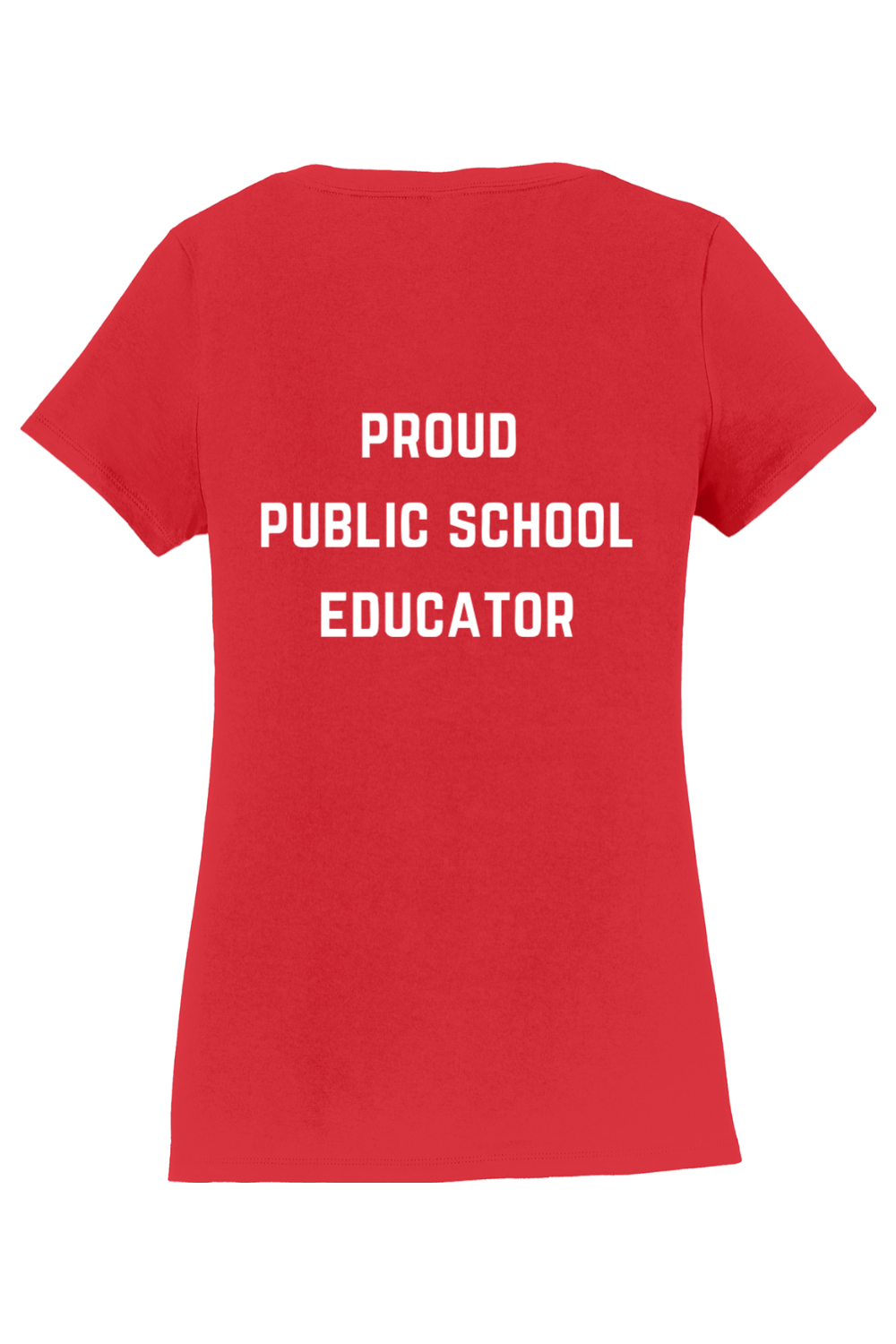 SLEA #REDforED Women's V-Neck Shirt - Supporter