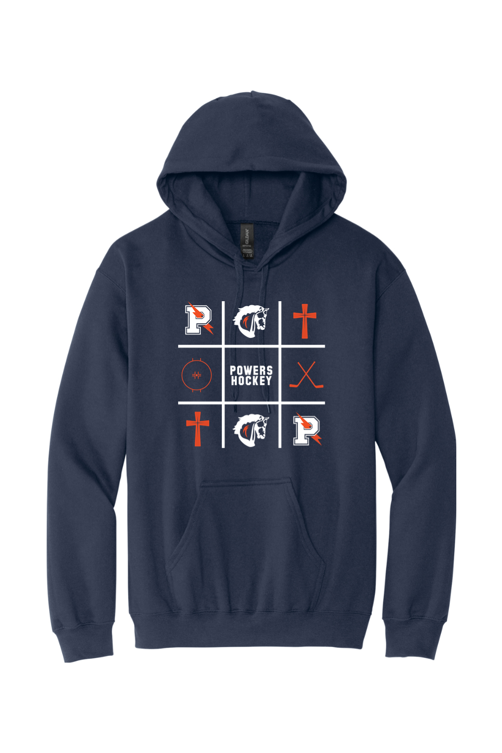 Flint Powers Hockey - Gildan Softstyle Pullover Hooded Sweatshirt -Style G