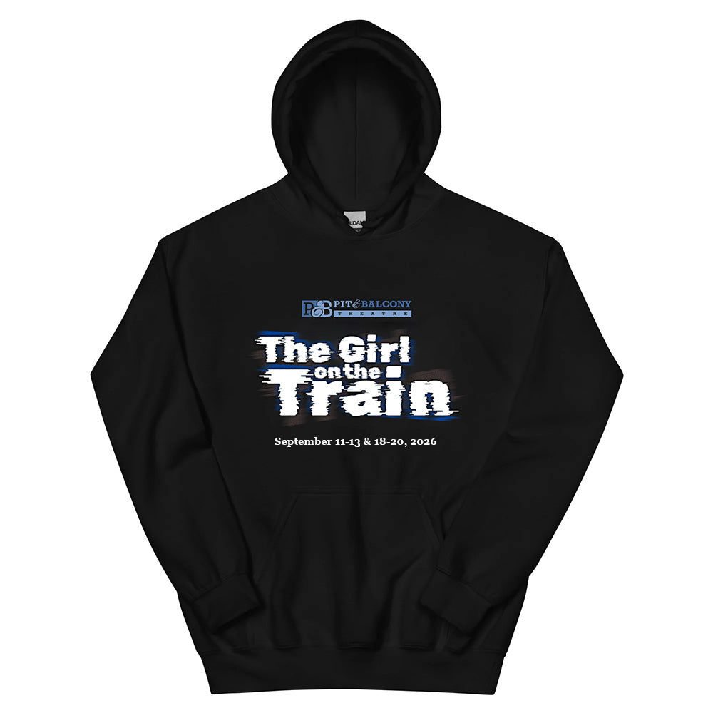 Girl On a Train Hooded Sweatshirt (Black)