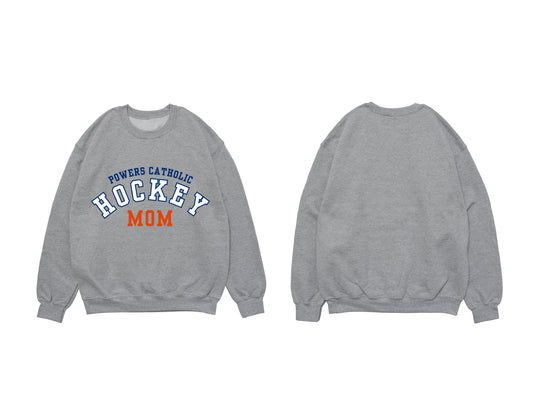 Powers Catholic Hockey Mom Crewneck with Your Name (Customizable)
