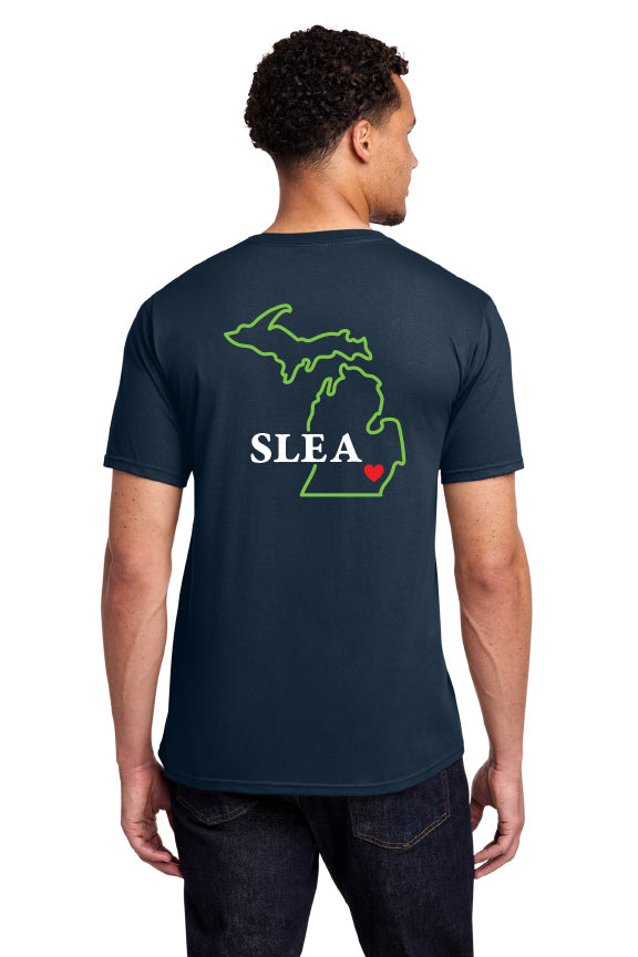 SLEA Deep Navy T-Shirt - Mitten Heart