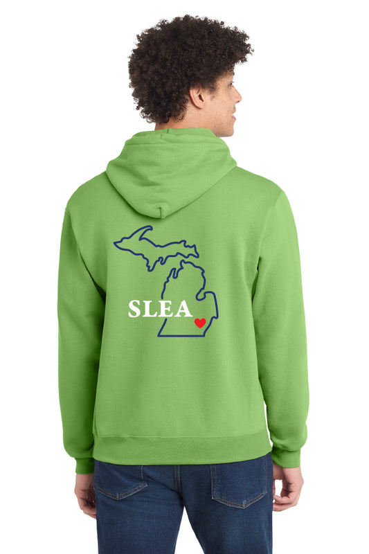 SLEA Lime Hooded Sweatshirt - Mitten Heart
