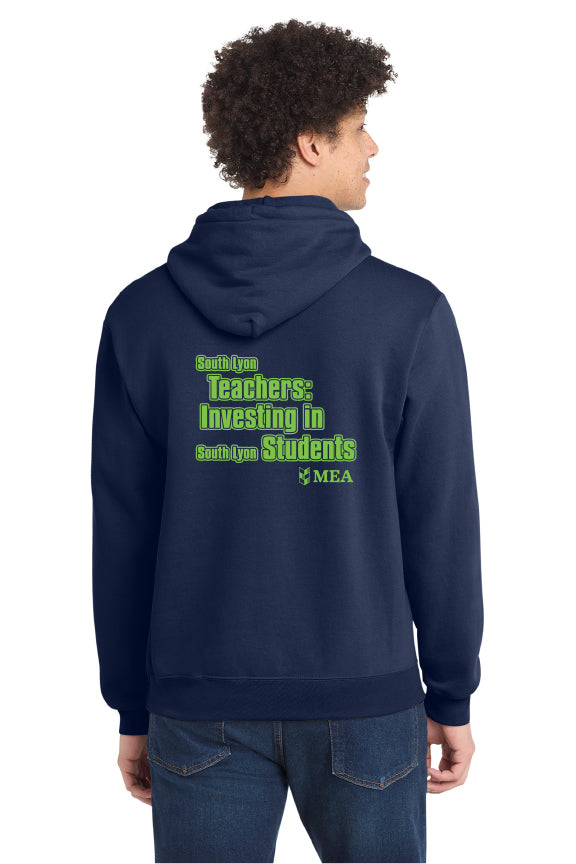 SLEA Navy Hooded Sweatshirt - Teachers Investing in Students