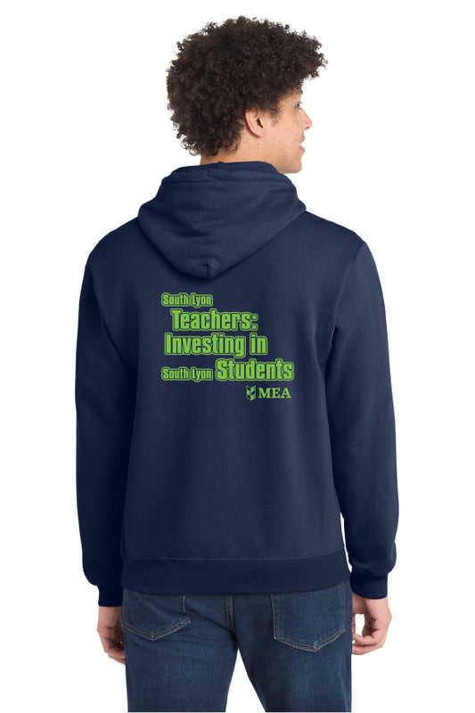SLEA Navy Hooded Sweatshirt - Teachers Investing in Students