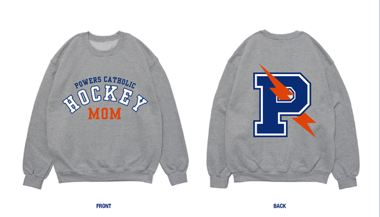 Powers Catholic Hockey Mom Crewneck