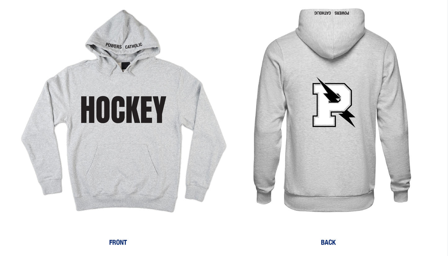 Powers Catholic Hockey Block Letter Hoodie