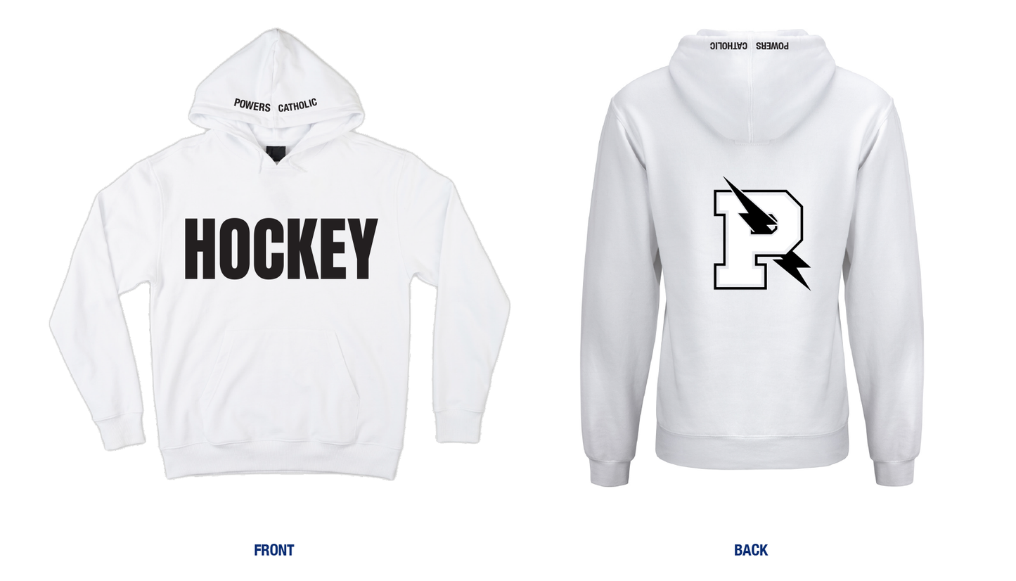 Powers Catholic Hockey Block Letter Hoodie