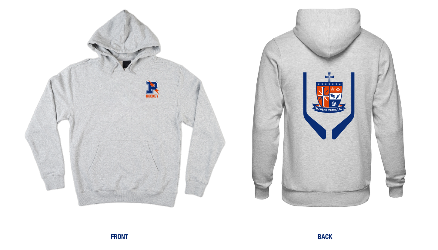 Powers Catholic Hockey Crest Hoodie