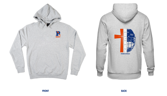 Powers Catholic Hockey Cross + Cage Hoodie