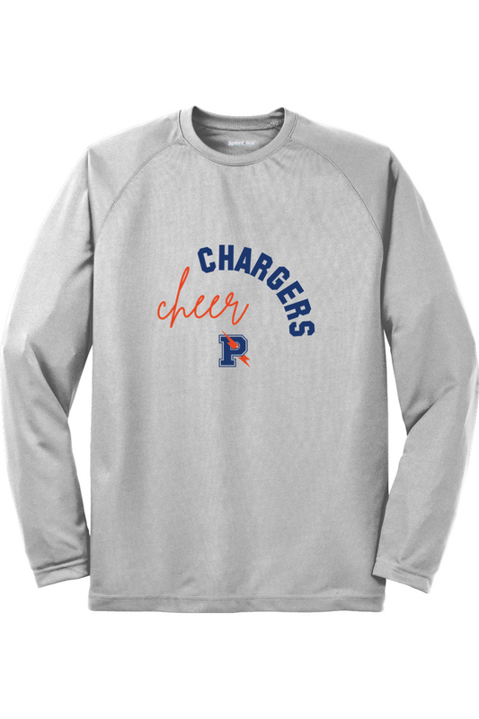 Flint Powers Cheer - Sport-Tek Dry Zone Long Sleeve Raglan T-Shirt - Style B