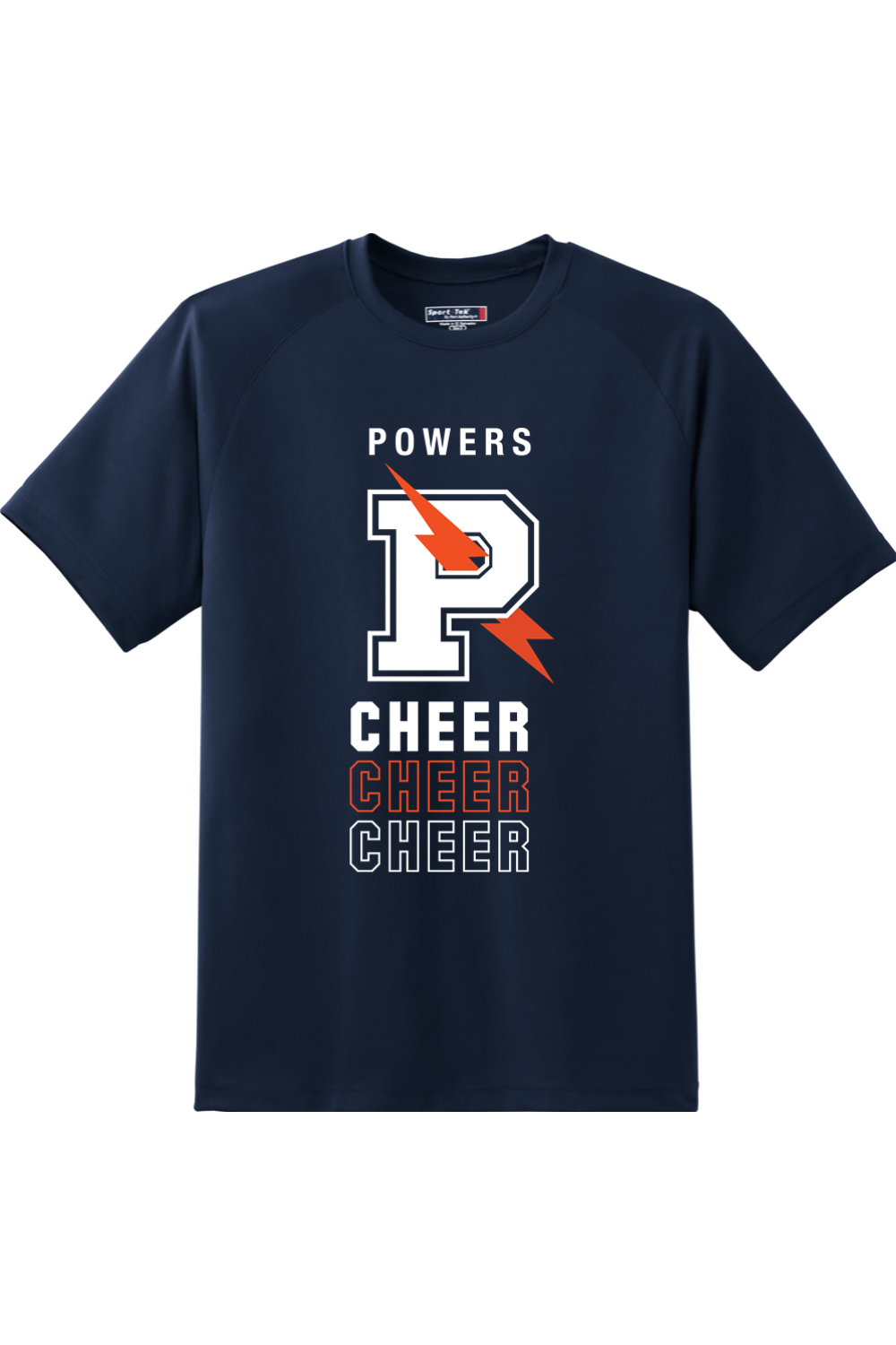 Flint Powers Cheer - Sport-Tek Dry Zone Short Sleeve Raglan T-Shirt - Style D
