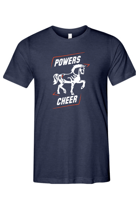 Flint Powers Cheer - Bella + Canvas Triblend Short Sleeve Tee - Style E
