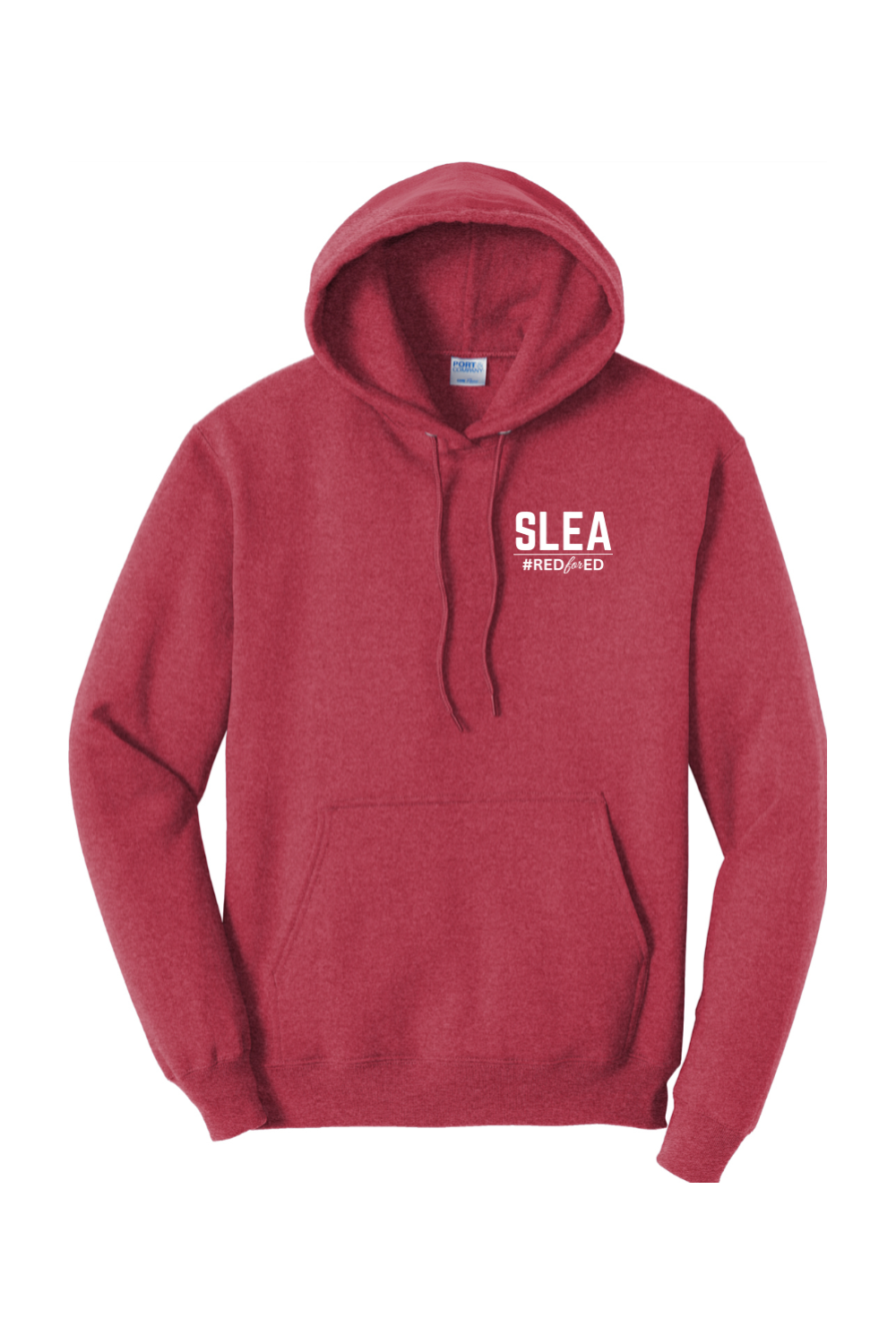 SLEA #RedforEd Port & Company Core Fleece Pullover Hooded Sweatshirt - Supporter