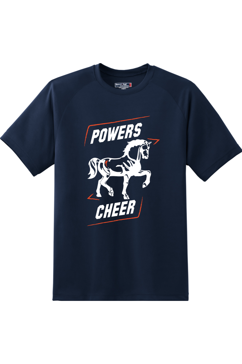 Flint Powers Cheer - Sport-Tek Dry Zone Short Sleeve Raglan T-Shirt - Style E