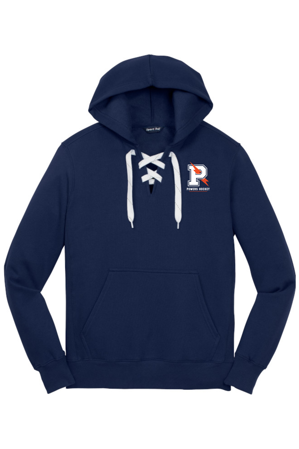 Flint Powers Hockey - Sport-Tek Lace Up Pullover Hooded Sweatshirt - State Champs