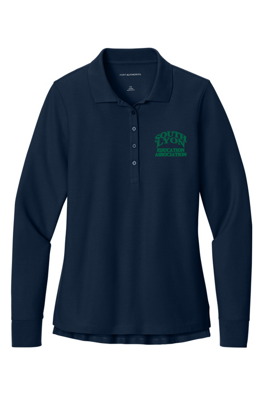 Port Authority Women's Wearever Signature Pique Long Sleeve Polo