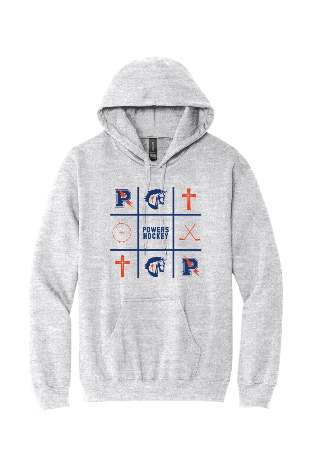 Flint Powers Hockey - Gildan Softstyle Pullover Hooded Sweatshirt -Style G