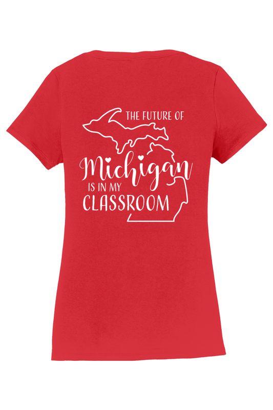 SLEA #REDforED Women's V-Neck Shirt - My Classroom