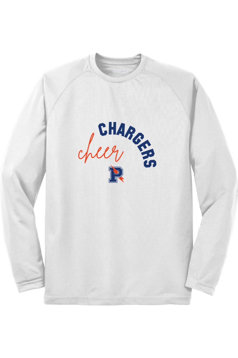 Flint Powers Cheer - Sport-Tek Dry Zone Long Sleeve Raglan T-Shirt - Style B
