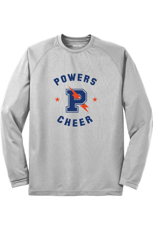 Flint Powers Cheer - Sport-Tek Dry Zone Long Sleeve Raglan T-Shirt - Style A