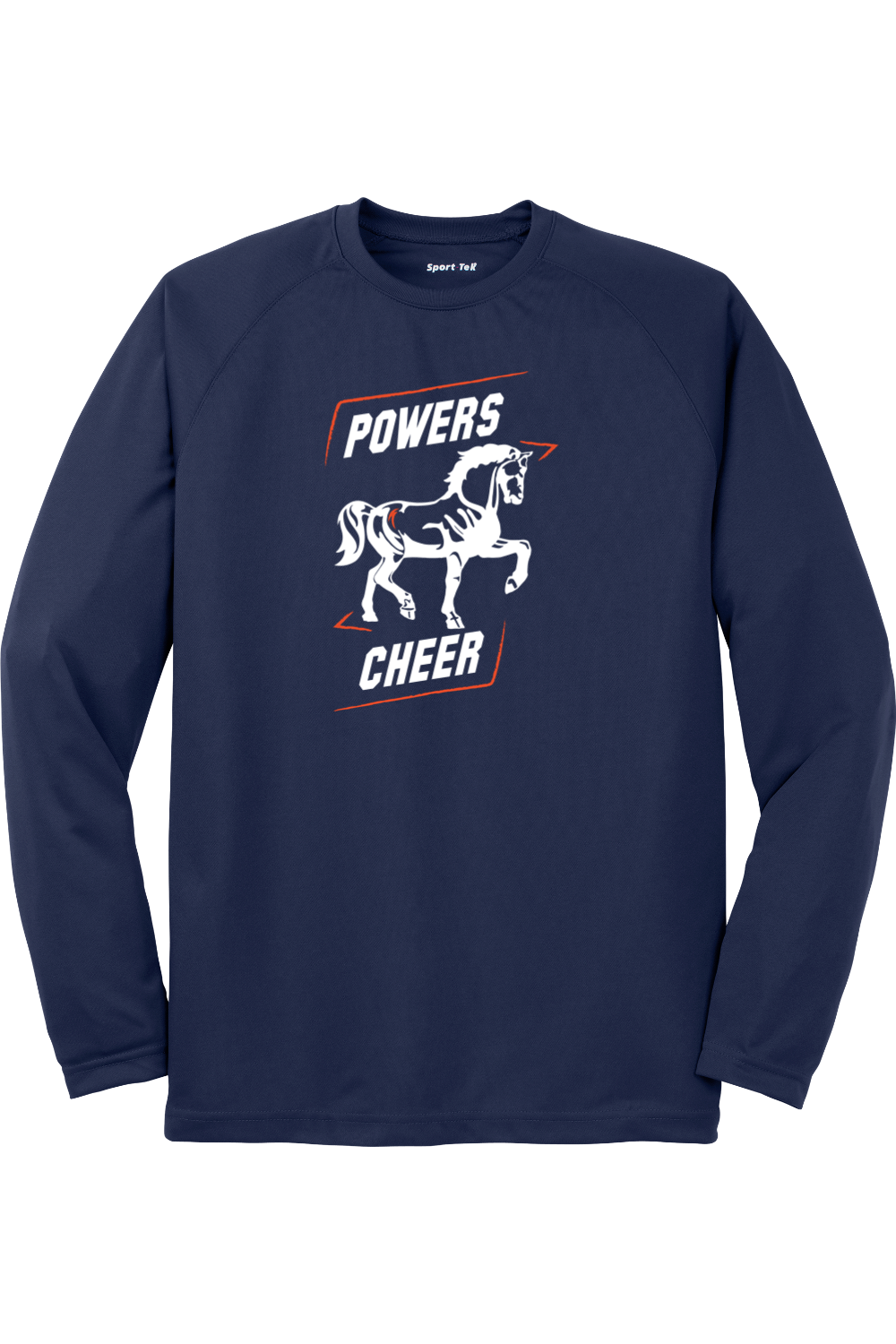 Flint Powers Cheer - Sport-Tek Dry Zone Long Sleeve Raglan T-Shirt - Style E