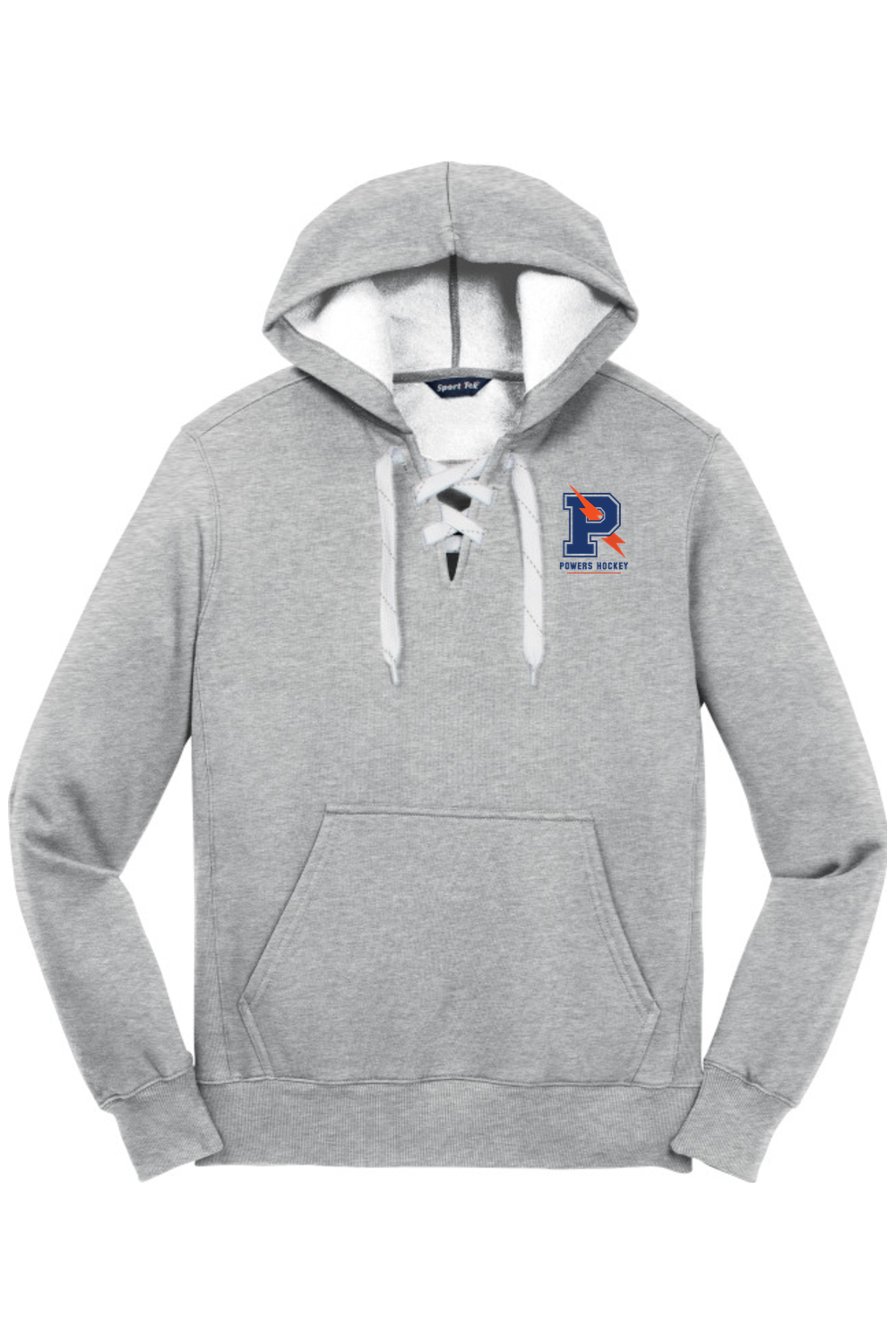 Flint Powers Hockey - Sport-Tek Lace Up Pullover Hooded Sweatshirt - State Champs