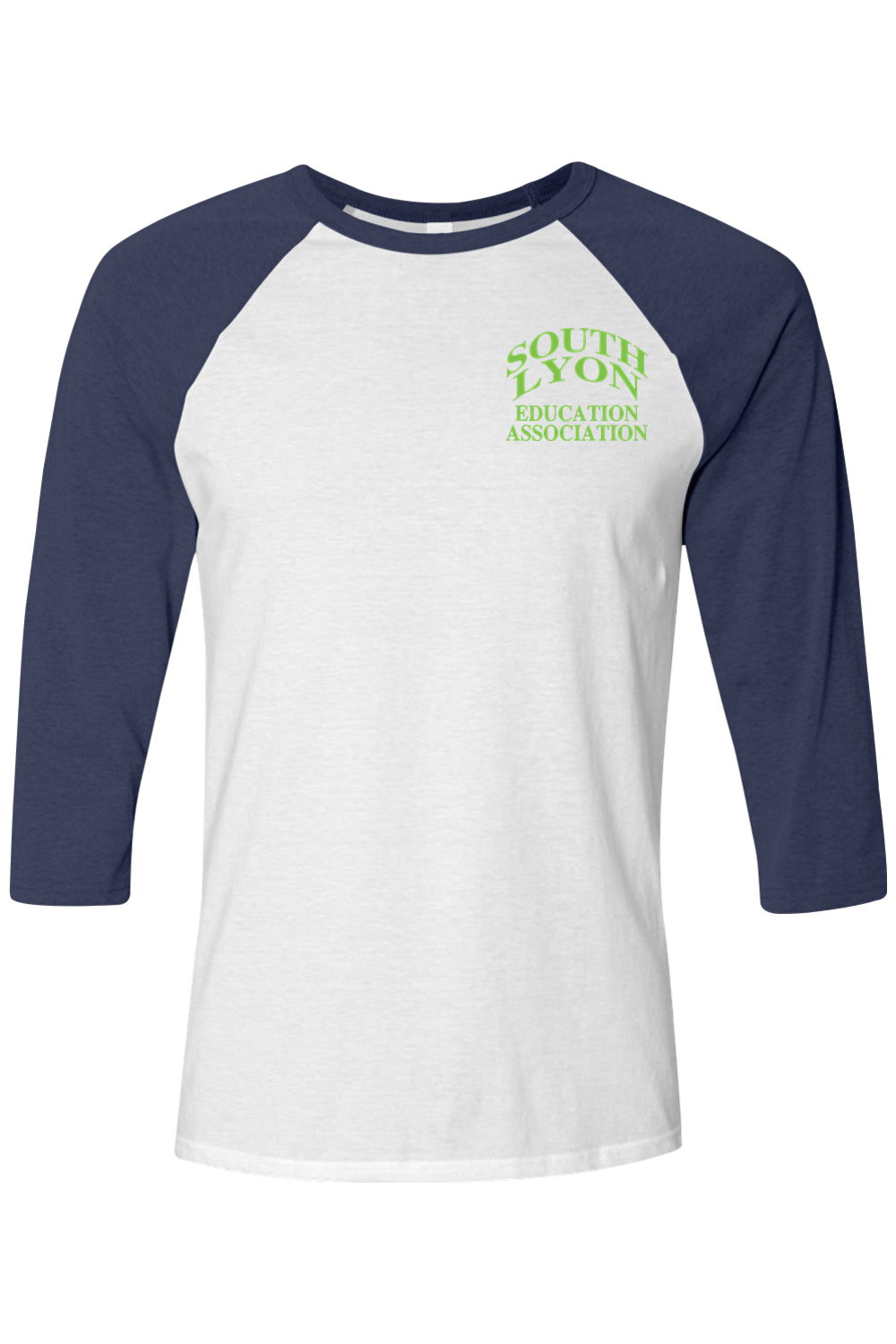 BELLA + CANVAS Unisex Three-Quarter Sleeve Baseball Tee