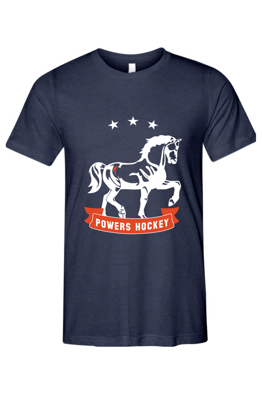 Flint Powers Hockey - Bella + Canvas Triblend Short Sleeve Tee - Style F